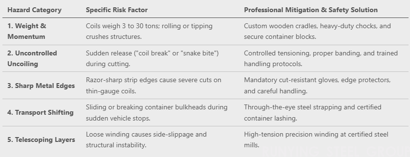 Are Steel Coils Dangerous? Understanding the Risks, Packaging & Safe Handling(图1)
